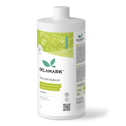 Гель для стирки универсальный DeLaMark PERFUME с ароматом винограда, бергамота и лимона 1 л