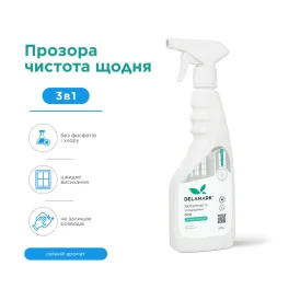 Glass Cleaner DeLaMark Fresh Scent, 0,5 l
