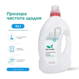 Средство для мытья стекла DeLaMark с ароматом свежести, 4 л